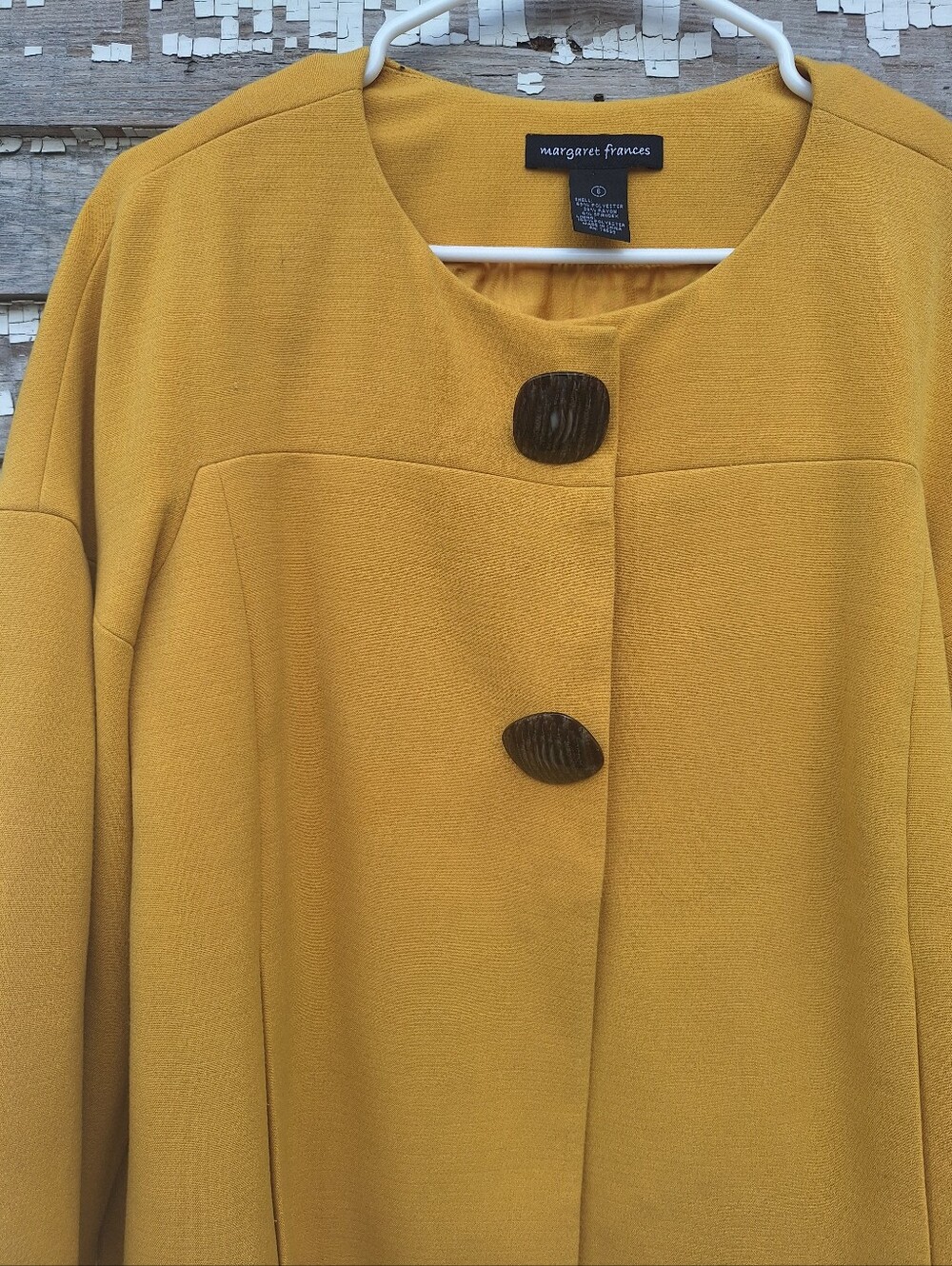 Margaret Frances Mustard Size 6 Swing Jacket - Picture 2 of 6